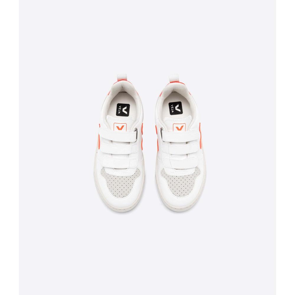 Veja V-10 CWL Joggesko Barn White/Orange | NO 858DFM